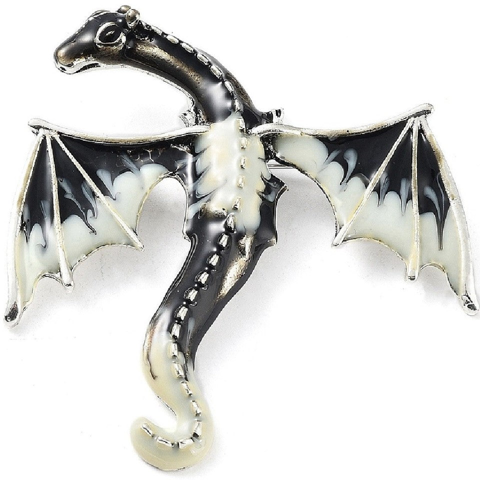 Flying Dragon Brooch - choose colour & style