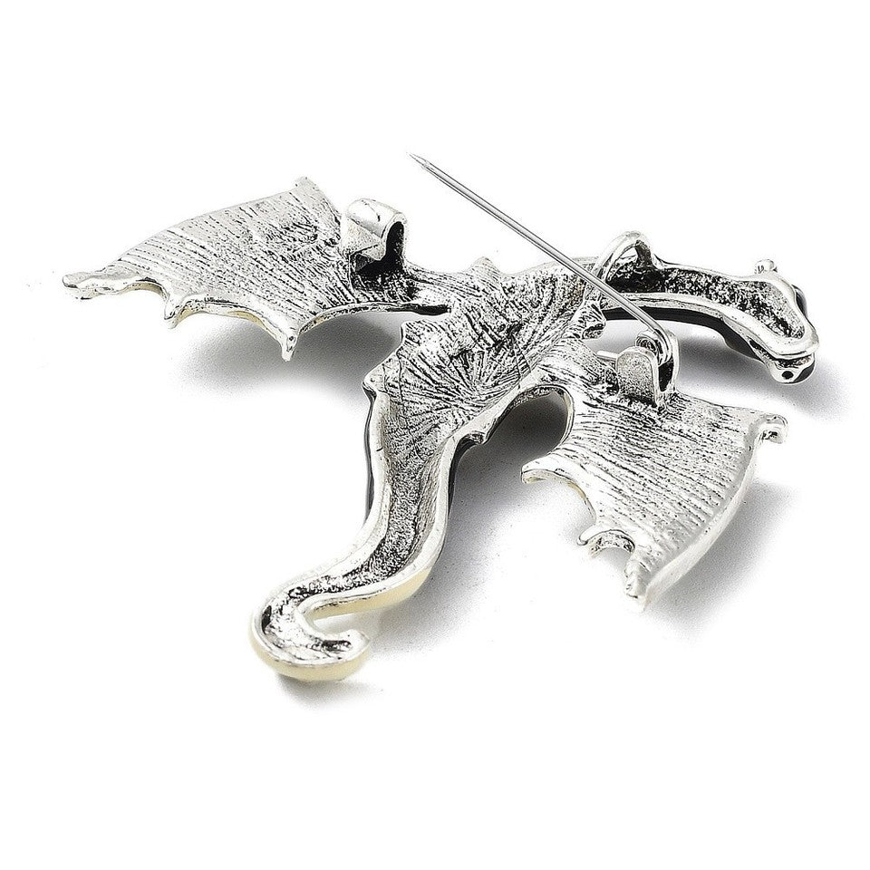 Flying Dragon Brooch - choose colour & style
