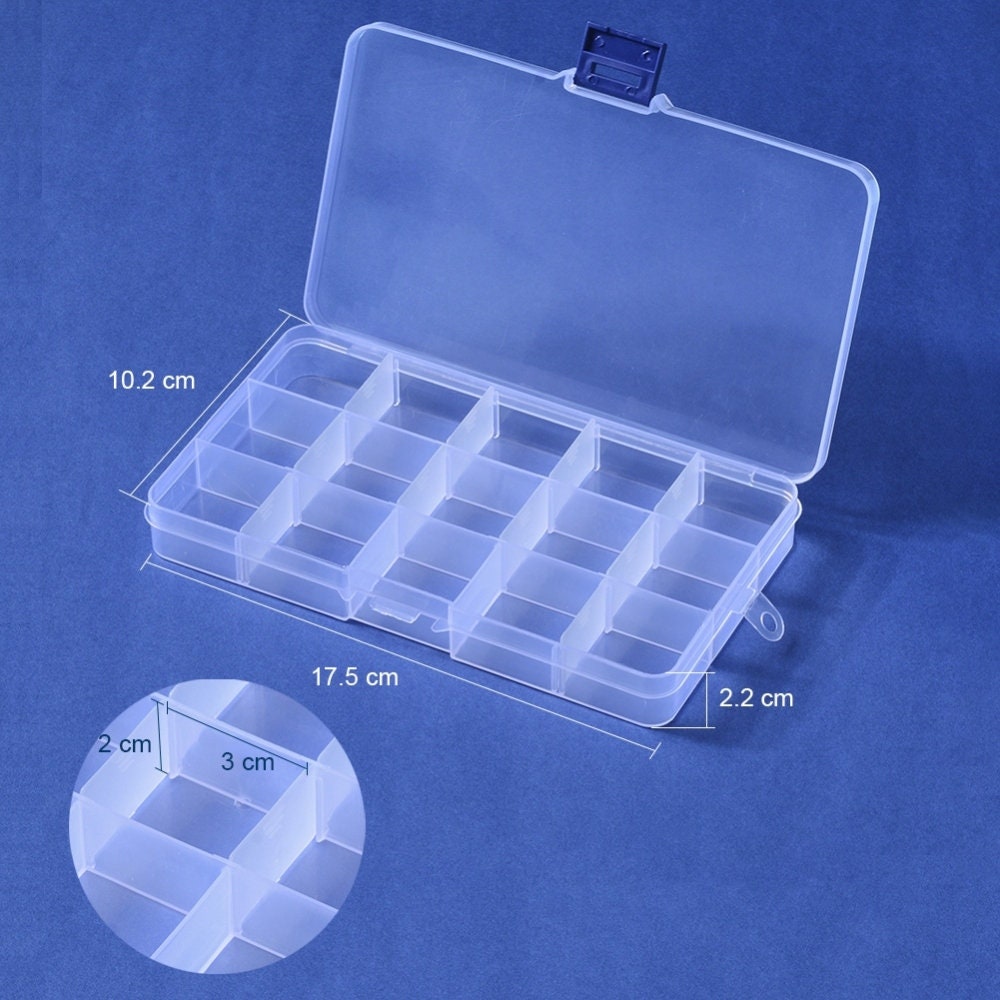396pcs Love heart beads craft box - 5 styles, in a plastic storage box